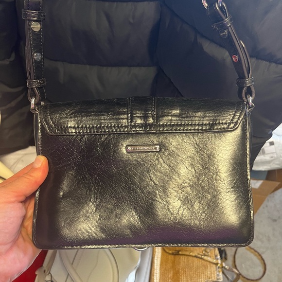 Rebecca Minkoff Black Leather Crossbody - Picture 3 of 5